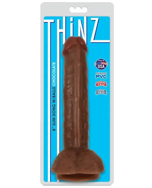 Curve Novelties Thinz 8″ Slim Dong w/Balls