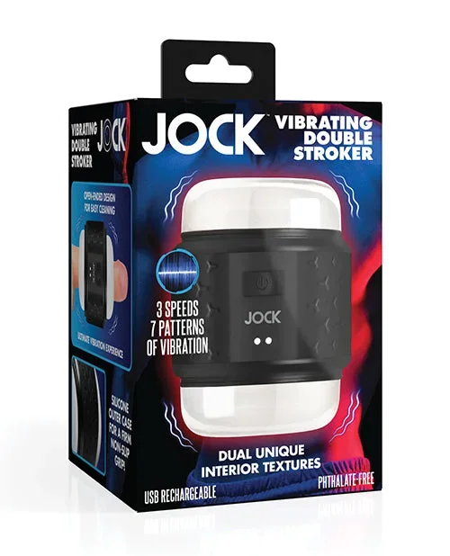 Curve Toys Jock Vibrating Double Stroker – Black