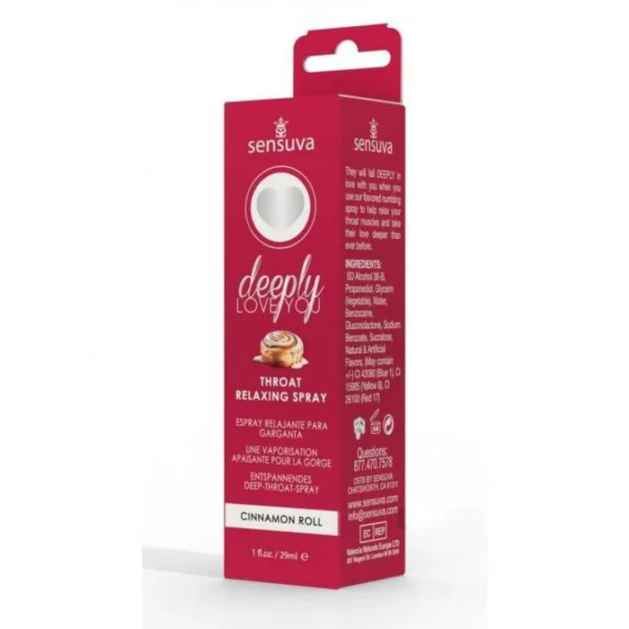 Deeply Love You Throat Relaxing Spray – Cinnamon Roll – 1 Fl. Oz.