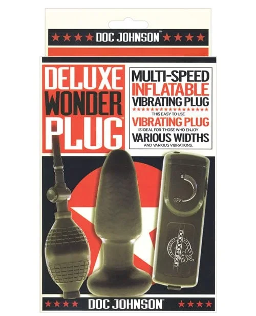 Deluxe Wonder Plug Inflatable Vibrating Butt Plug – Multi Speed