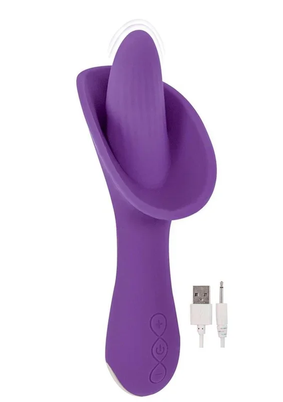 Devine Vibes Vibro Tongue Clit Hugger Rechargeable Silicone Vibrator