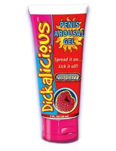 Dickalicious Raspberry Edible Penis Arousal Gel 2 Fl Oz