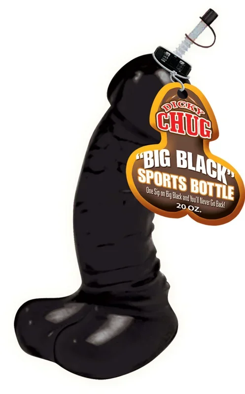 Dicky Chug Sports Bottle (Black) – Sturdy Design Sports Bottle 20 Fl Oz Capacity