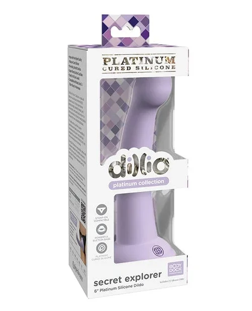 Dillio Platinum 6″ Secret Explorer Silicone Dildo
