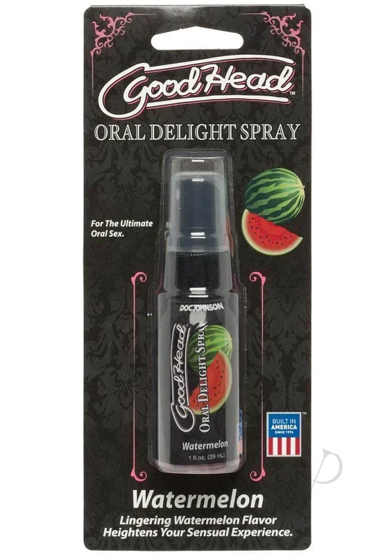 Doc Johnson’s GoodHead Lickable Spray Watermelon 1 Oz: Flavorful Delight for Intimate Moments