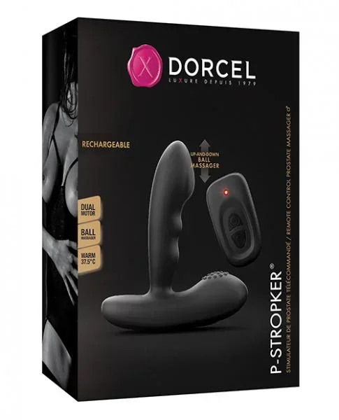 Dorcel P-Stroker Moving Bead Prostate Massager – Black