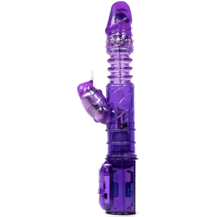 Double Delight Thrusting 12 Function Powerful Rabbit Vibrator