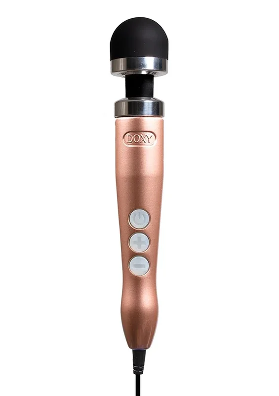 Doxy Die Cast 3 Rose Gold Wand Plug In Body Massager