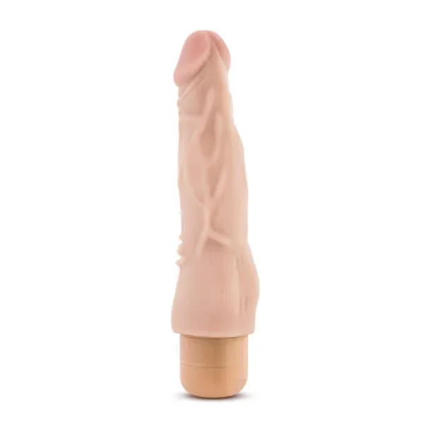 Dr. Skin Cock Vibe #4 Beige Realistic Vibrating Dildo – Perfect for Beginners