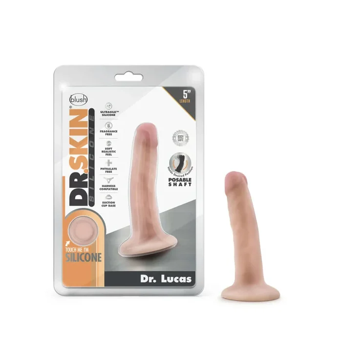 Dr Skin Dr Lucas 5 inches Dong with Suction Cup: Experience Realistic Pleasure!