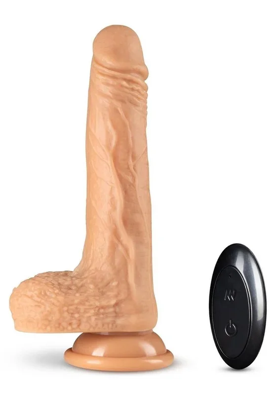 Dr. Skin Silicone Dr. Grey Rechargeable Thrusting Dildo with Remote Control