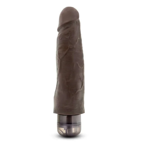 Dr Skin Vibe 8 inches Chocolate Brown Realistic Vibrator