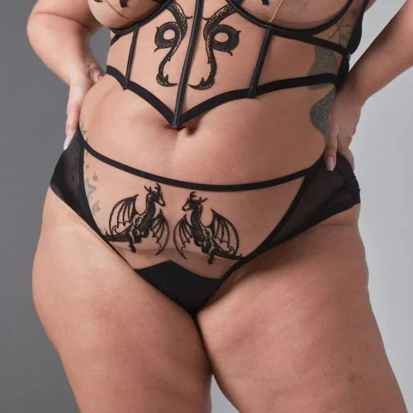 Dracona Bikini – Black/Butterscotch –