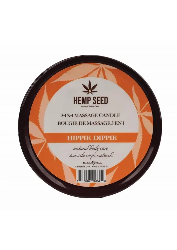 Earthly Body Hemp Seed 3 In 1 Massage Candle – Hippie Dippie