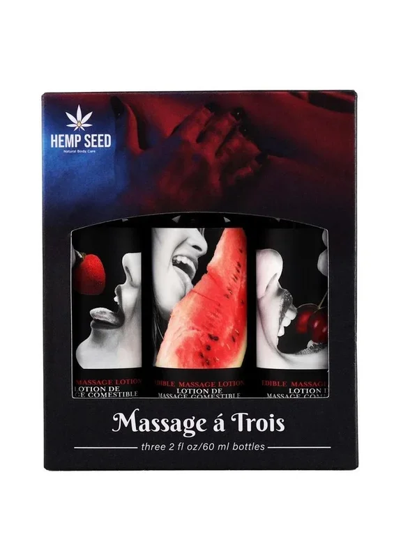 Earthly Body Massage à Trois Edible Lotion Gift Set