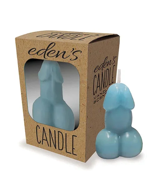 Eden’s Penis Candle Blue Vanilla Scent 3 Inch Premium Handmade