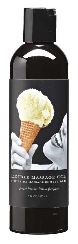 Edible Massage Oil – Vanilla – 8 Fl. Oz.