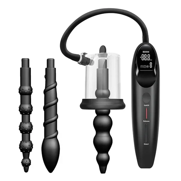 Electric Anal Vibrator,Six Smart Modes,Smart Anal Pump Vacuum,Electronics Massage Anal Pump Set,Butt Plug Masturbator Adult Sex Toys