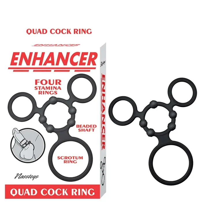 Enhancer Quad Cockring – Black