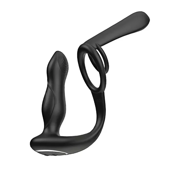 Enhancer Vibro Plug and Penis Sheath – Black