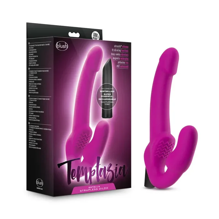 Estella Vibrating Strapless Strap-On Dildo