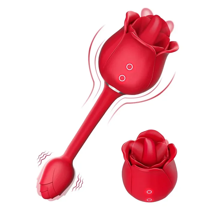 Euphoria – Rose Vibrator with Licking Tongue