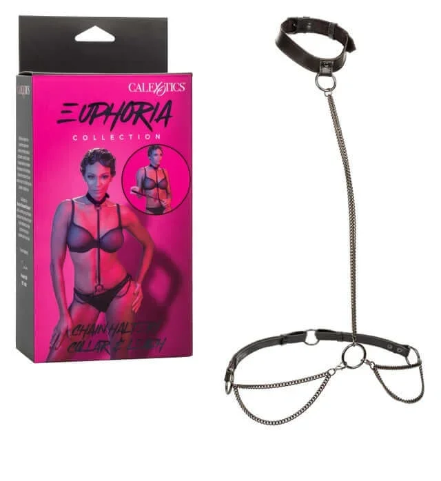 Euphoria Chain Halter Collar & Leash – Premium Multi-Chain Harness