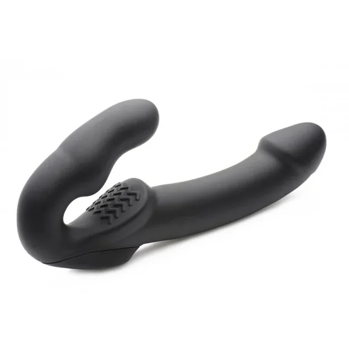 Evoke Super Charged Vibrating Strapless Strap On – Black