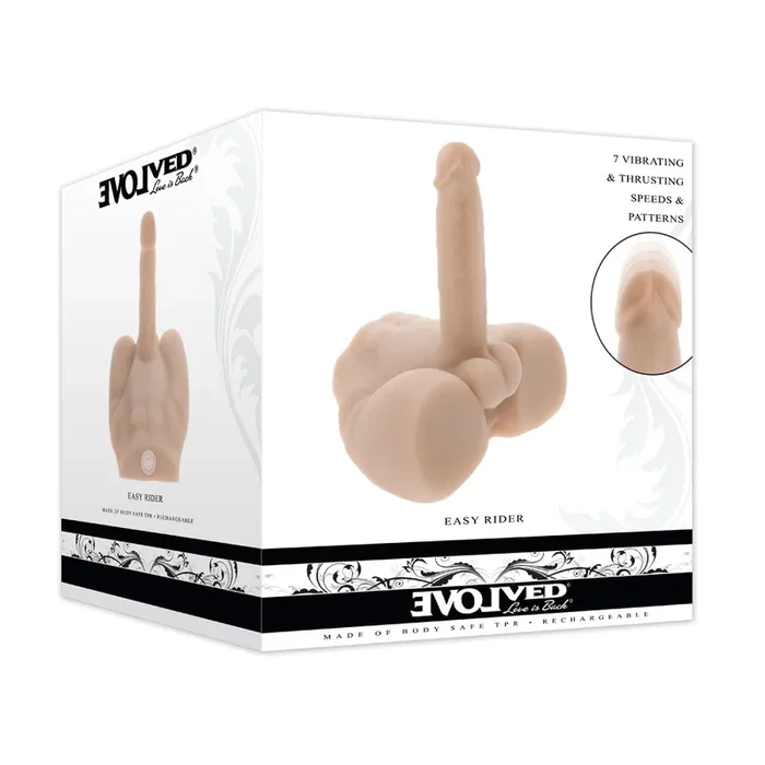 Evolved EASY RIDER LIGHT – Flesh USB Rechargeable Male Torso with Vibrating 17.8 cm Penis