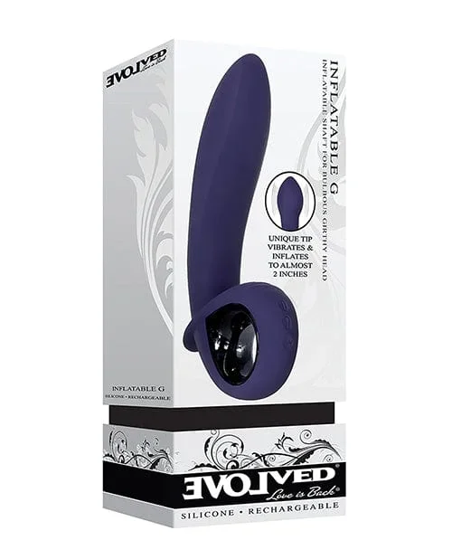 Evolved Inflatable G Rechargeable Vibrator – Purple