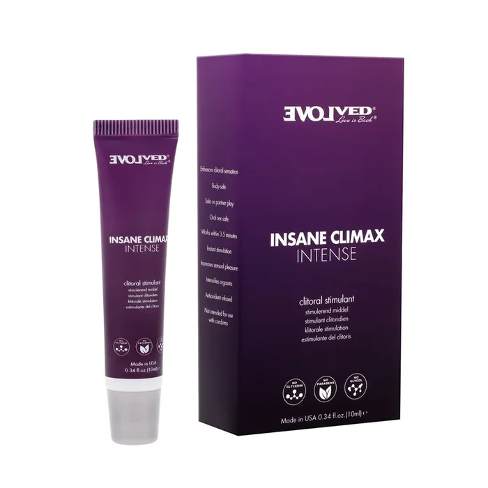 Evolved INSANE CLIMAX – INTENSE – Clitoral Stimulation Gel – 10 ml Tube