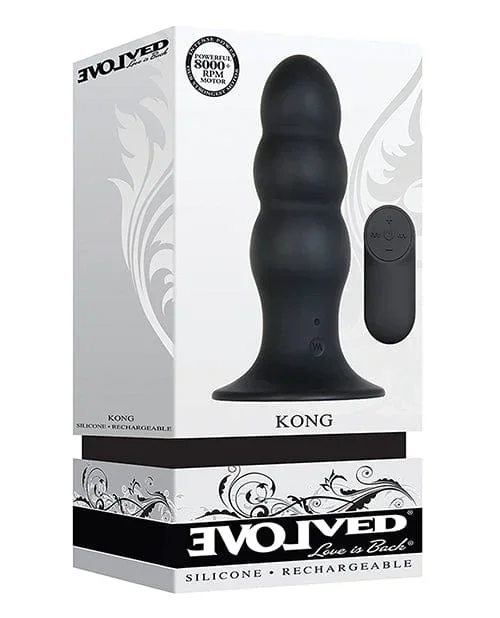Evolved Kong Rechargeable Anal Plug – Black