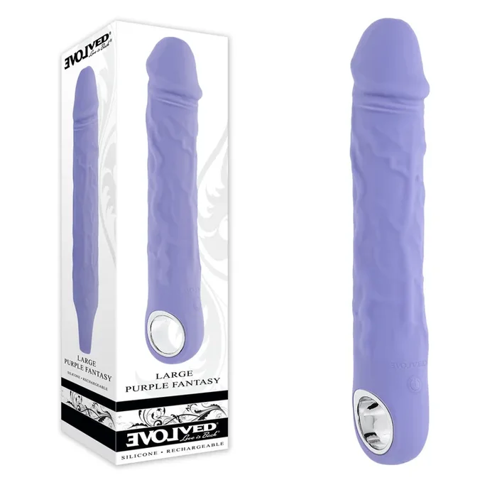 Evolved LARGE PURPLE FANTASY – Purple 21.8 cm USB Rechargeable Vibrator