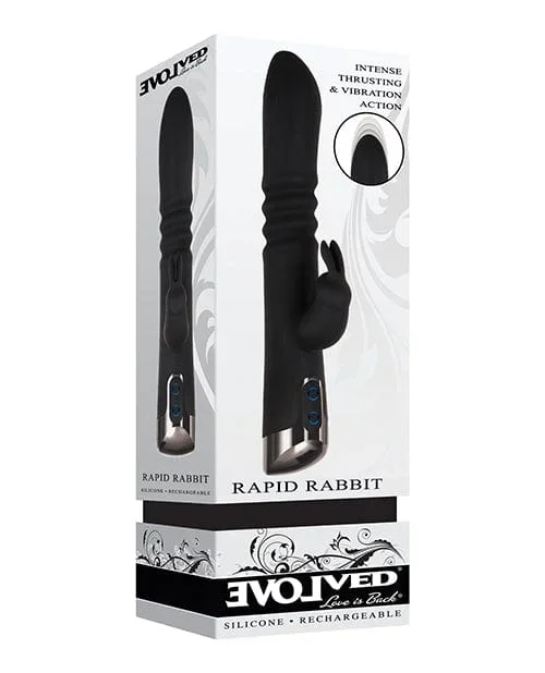Evolved Rapid Rabbit Thrusting Dual Vibe – Black
