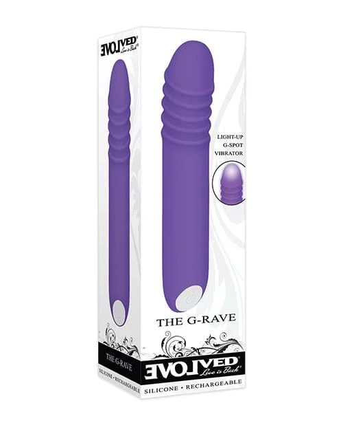 Evolved The G-rave Light Up Vibrator – Purple