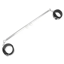 expandable spreader bar set 35 inch – 47 inch with detachable faux leather cuffs