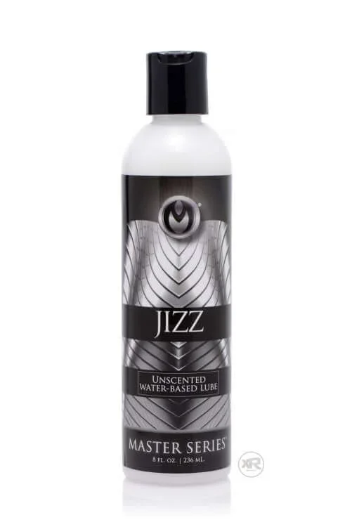 Experience Realistic Sensations with Jizz Unscented Water-Based Lube 8 Oz