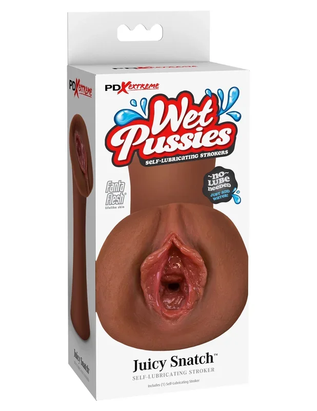 Extreme Wet Pussies Juicy Snatch (Brown) – Self-Lubricated Stroker