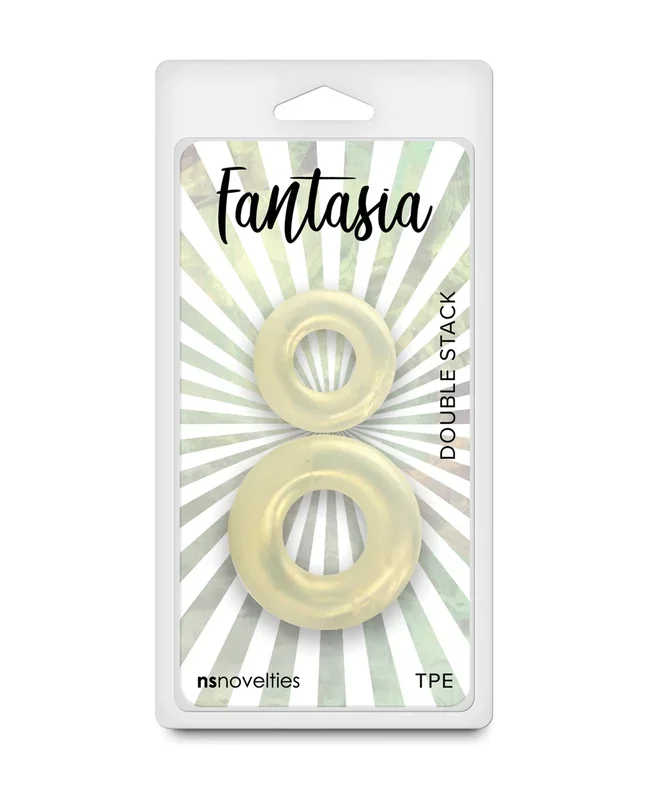 Fantasia Double Stack Cock Rings – Amber