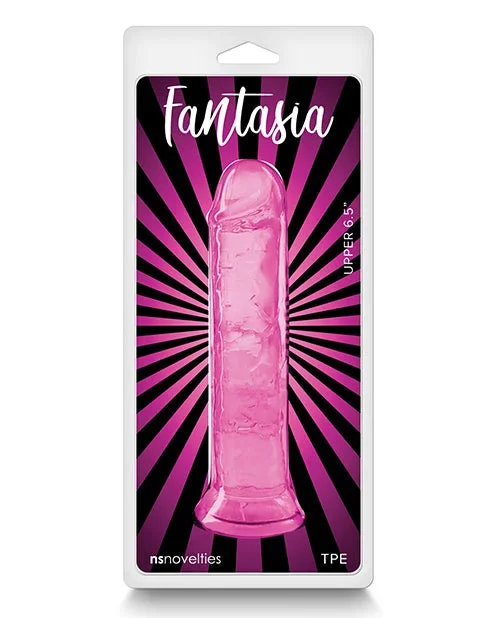 Fantasia Upper 6.5 Inch Dildo Pink Flexible Pleasure Toy For All Lubricants