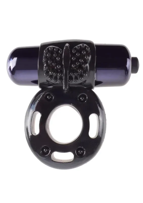 Fantasy C-Ringz Vibrating Super Cock Ring with Bullet – Black