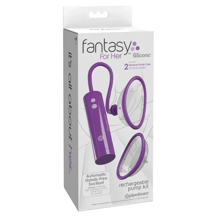 Fantasy for Her Rechargeable Pleasure Pump Kit – Purple