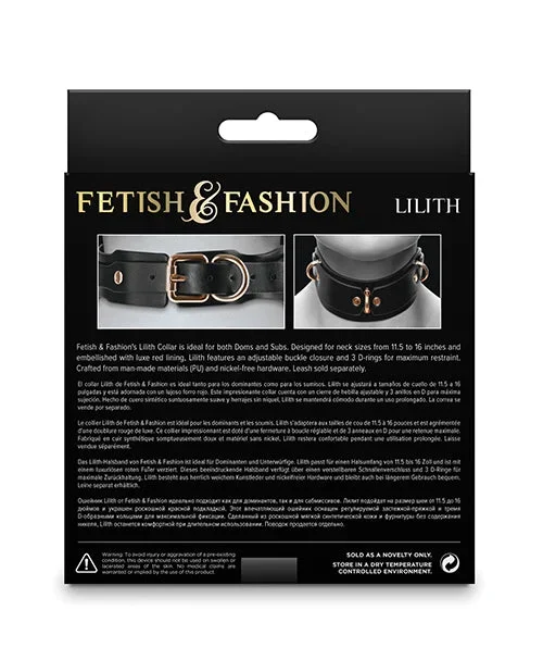 Fetish & Fashion Lilith Collar – Black