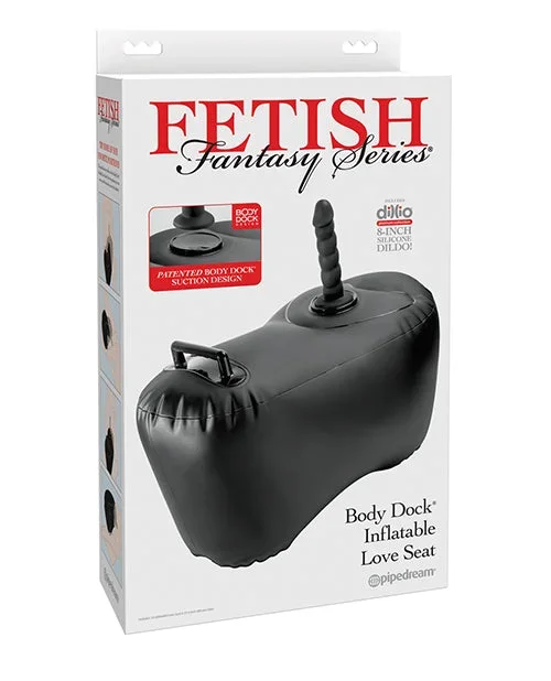 Fetish Fantasy Series Inflatable Love Seat with Body Dock System – Black