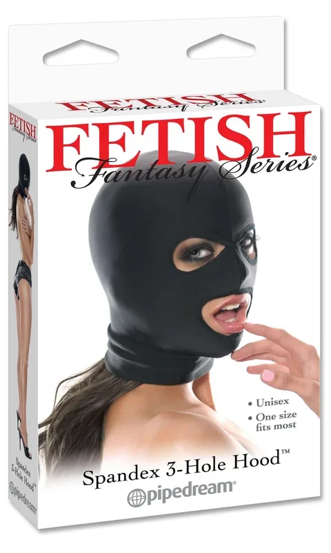 Fetish Fantasy Spandex 3 Hole Hood | Perfect for Beginners in BDSM