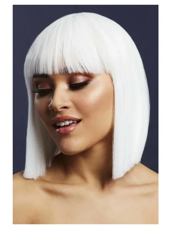 Fever Lola Wig Blunt Cut Bob – White
