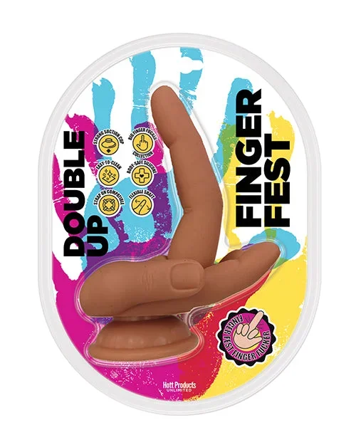 Finger Fest Double Up Dildo – Tan