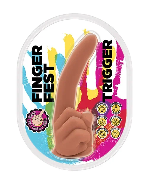 Finger Fest Trigger Dildo – Tan