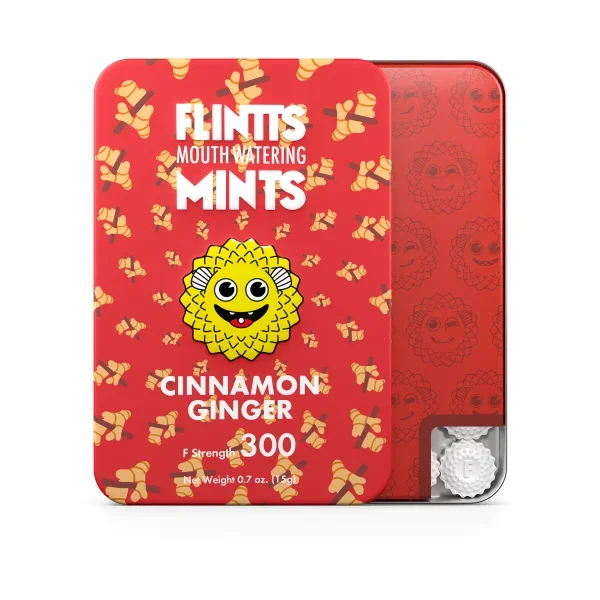 Flintts Mouth Watering Mints – Cinnamon Ginger – Strength 300