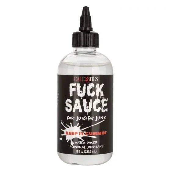 Fuck Sauce Water Based Personal Lubricant 8oz – Long Lasting, Hypoallergenic, and pH Friendly